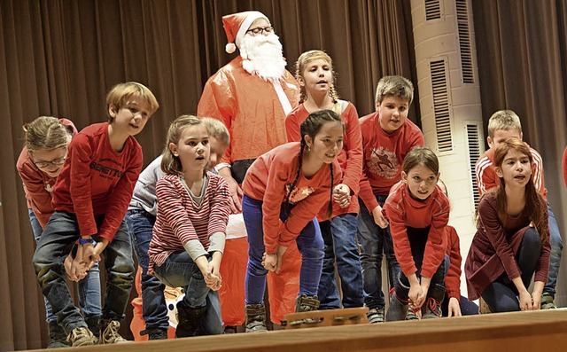 Mit vollem Krpereinsatz dabei: Dritt-...er Michael-Friedrich-Wild-Grundschule.  | Foto: Beatrice Ehrlich