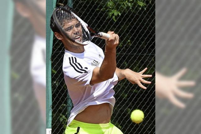 Von zufriedenen Tennisspielern