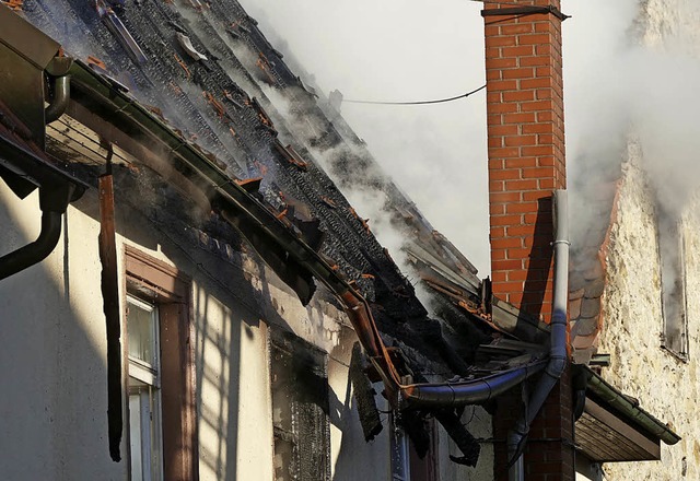 Eine Anwohnerin der Kronacherstrae kr...hr. Hier ein Bild vom Brand im Lwen.   | Foto: Ralf H. Dorweiler