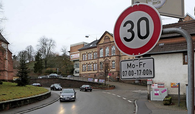 In der Kippenheimer Ortsdurchfahrt dar...d nur noch  Tempo 30 gefahren werden.   | Foto: Christoph Breithaupt