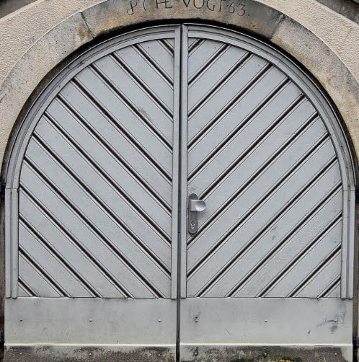 Die historische Tür des Alten Rathauses.  | Foto: Andrea Gallien