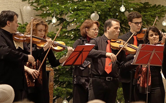 Das Kammerorchester Musica Antiqua Bas...ert in der Christuskirche Rheinfelden   | Foto: Roswitha Frey