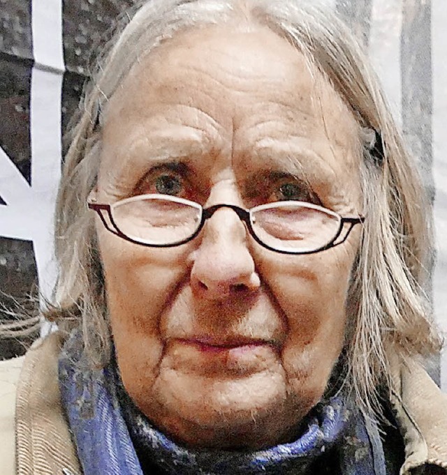 Ute Schning, 86, Rentnerin aus Kleinkems  | Foto: Victoria Langelott
