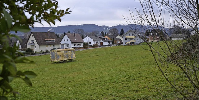 Auf der ehemaligen Obstwiese planen Ca...&#8211; der Investor ist abgesprungen.  | Foto:  Trinler