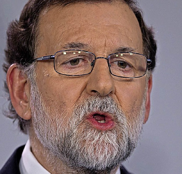 Der rger mit Katalonien bleibt Rajoy erhalten.  | Foto:  dpa