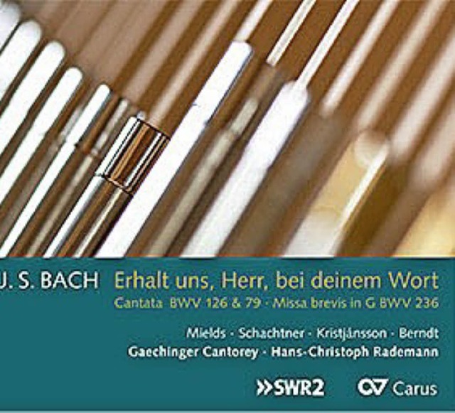 Johann Sebastian Bach, Kantanten BWV 1... Hans-Christoph Rademann, Carus-Verlag  | Foto: ZVG