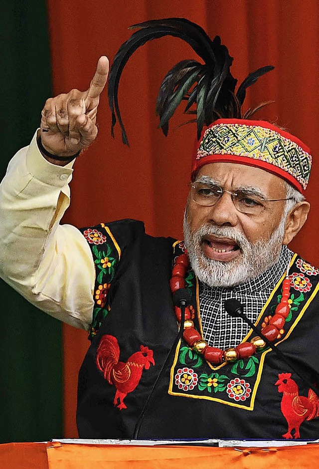 Hetzt gegen Muslime: Indiens Premier Narendra Modi  | Foto: AFP