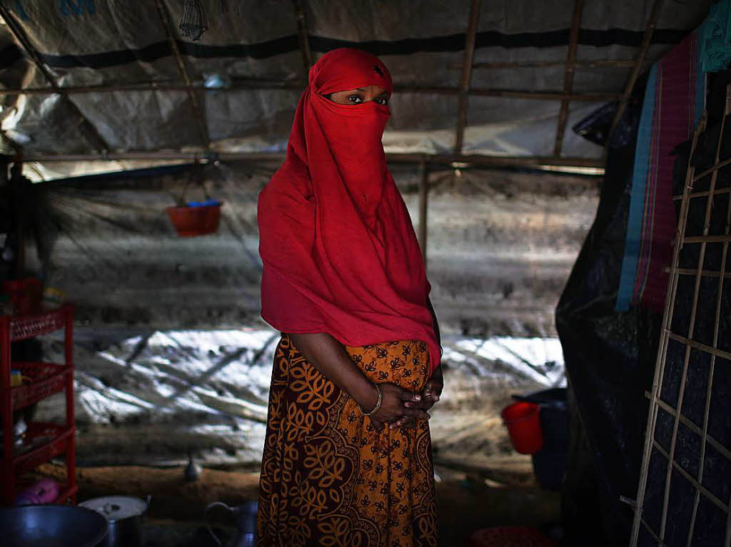 Frauen im Flchtlingslager in Kutupalong