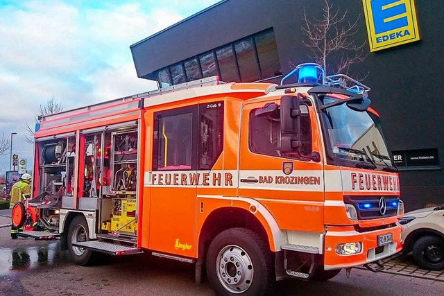 Feuerwehreinsatz am Hieber Markt in Bad Krozingen  | Foto: Alexander Huber