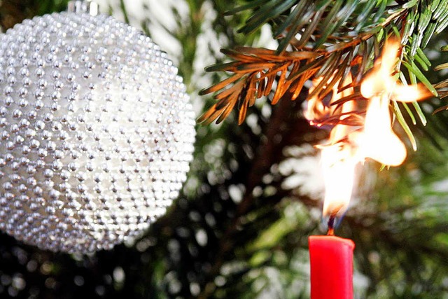 Leicht entzndlich:Ausgetrocknete Zwe...baum knnnen schnell in Brand geraten.  | Foto: Roland Weihrauch