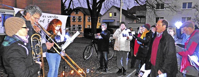 Der Friedensrat Markgrflerland hatte ...rtag des Heiligen Abends  eingeladen.   | Foto: Privat