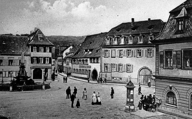Der Marktplatz  vor dem Ersten Weltkrieg    | Foto: Hirsmller/SILLMANN