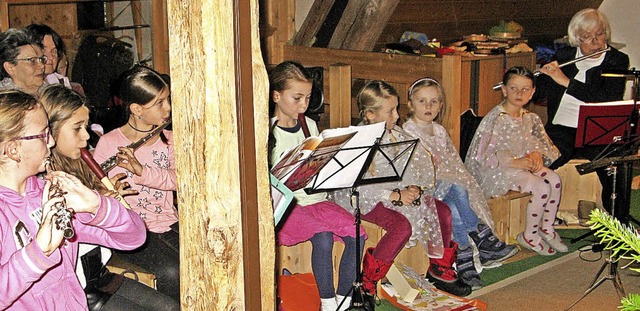 Neun Kinder beschlossen das Ausbildung...einem kleinen Konzert in der Lohmhle.  | Foto: Ulrike Spiegelhalter