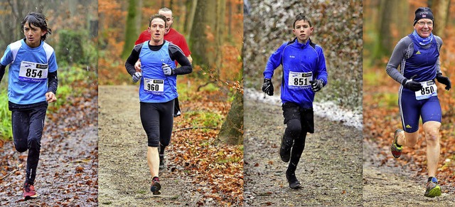 Waldkircher Seriensieger von links nac...bschlieenden Lauf  in Pfaffenweiler.   | Foto: Daniel Thoma/SV Waldkirch