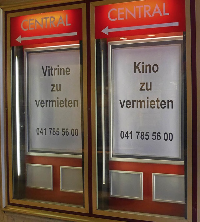 Kino zu vermieten &#8211; seit einem Jahr nun schon.  | Foto:  Fillisch