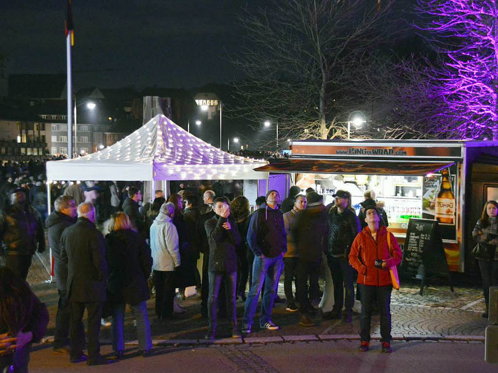 Eindrcke von der grenzberschreitenden Silvesterfeier beider Rheinfelden