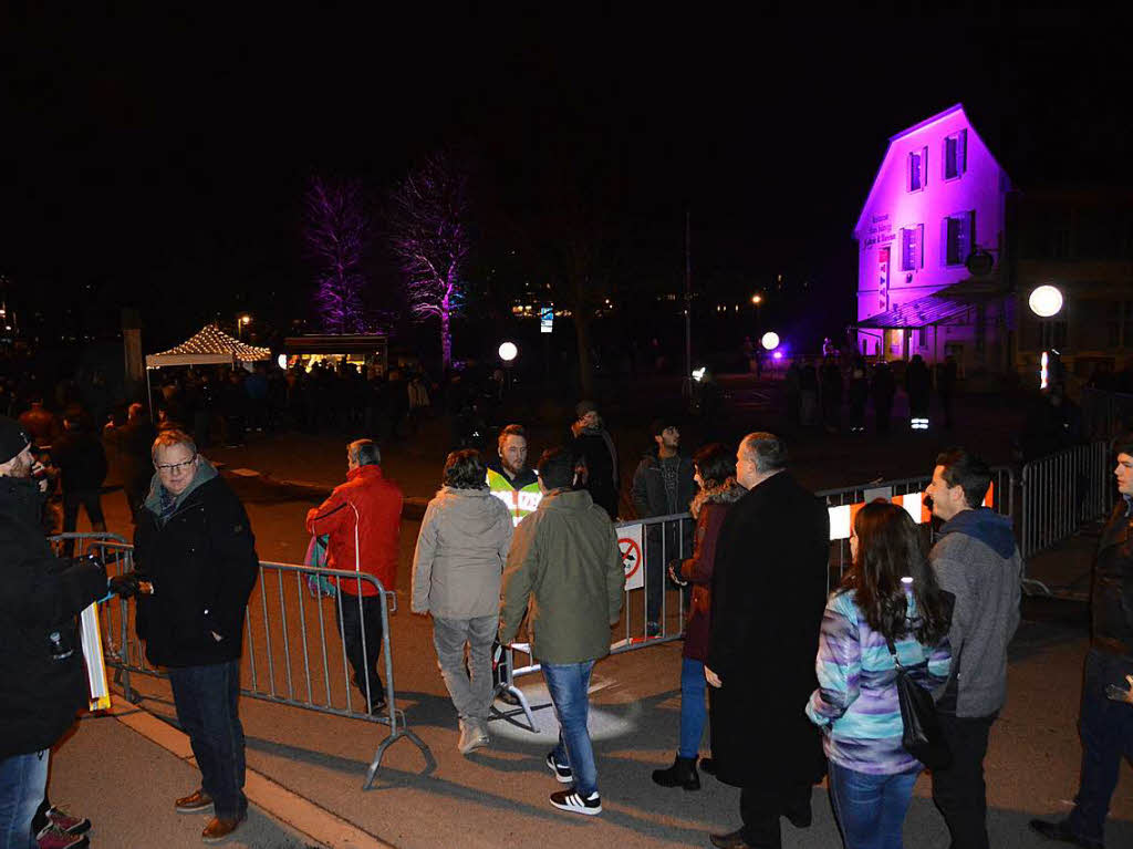 Eindrcke von der grenzberschreitenden Silvesterfeier beider Rheinfelden