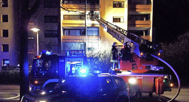 In diesem Mehrfamilienhaus in der Berliner Strae  brannte eine Fritteuse.   | Foto: Feuerwehr Denzlingen