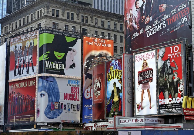 Der New Yorker Broadway war akustische...es Philharmonischen Neujahrskonzerts.   | Foto: dpa