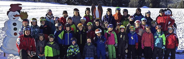 27 Kinder beteiligten sich am Skikurs in Rothaus und hatten ihren Spa.   | Foto: Heer