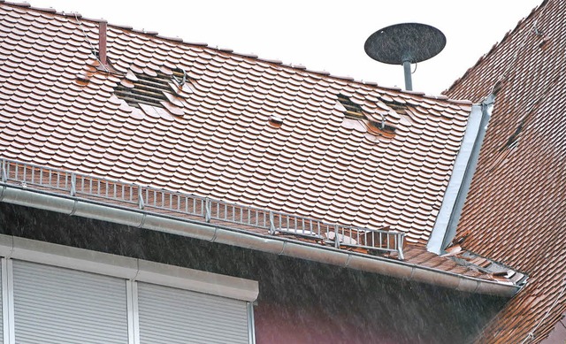 Der Sturm am Mittwochvormittag hat Zie...ach der Friedrich-Ebert-Schule geweht.  | Foto: Filz