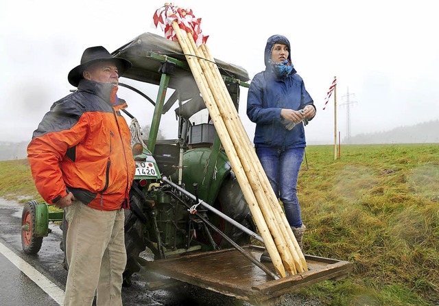 Helmut Br und Melanie Mgerle von der...n den Autobahnabschnitt visualisieren.  | Foto: Verena Pichler