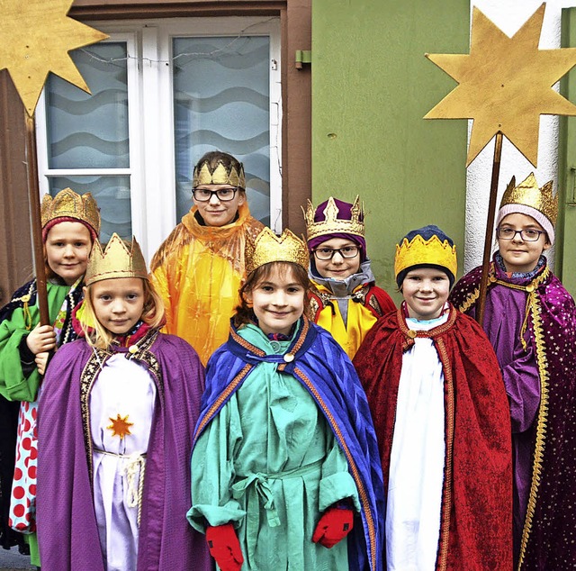 Auch die Sternsinger in Hausen ziehen ...it in Indien und weltweit vorzugehen.   | Foto: Edgar Steinfelder