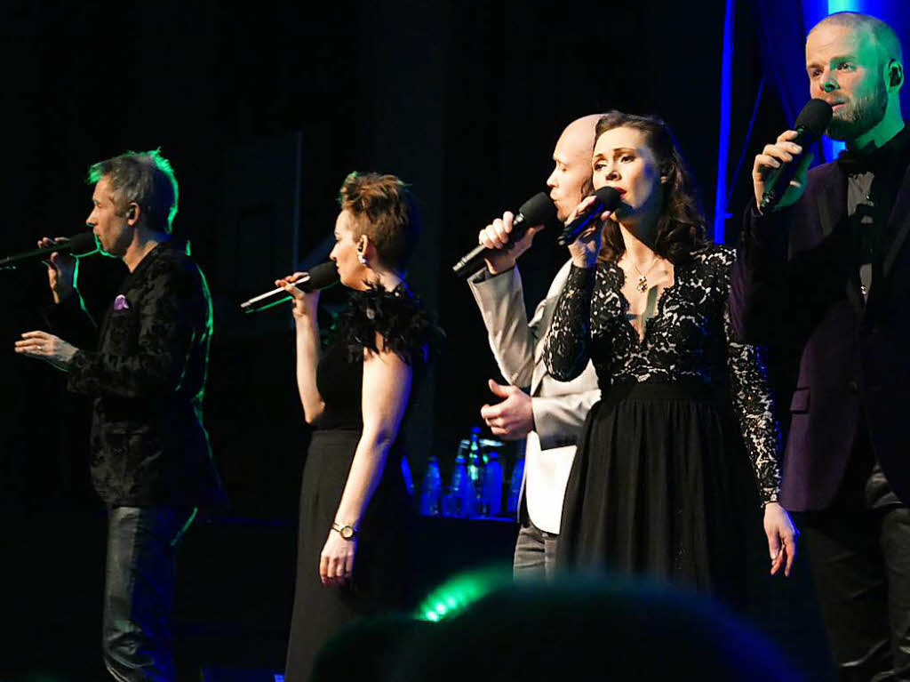 Musikalisch perfekter Jahresauftakt in Staufen: Mit dem schwedischen Quintett The Real Group prsentierte sich in der ausverkauften Belchenhalle eines der weltweit fhrenden A-capella-Ensembles mit einem umjubelten Auftritt.