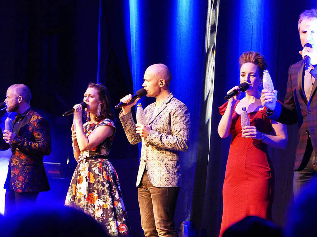 Musikalisch perfekter Jahresauftakt in Staufen: Mit dem schwedischen Quintett The Real Group prsentierte sich in der ausverkauften Belchenhalle eines der weltweit fhrenden A-capella-Ensembles mit einem umjubelten Auftritt.