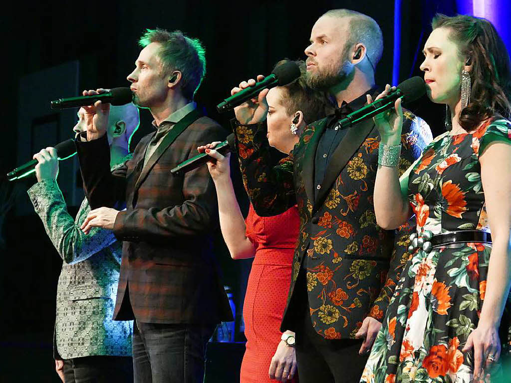 Musikalisch perfekter Jahresauftakt in Staufen: Mit dem schwedischen Quintett The Real Group prsentierte sich in der ausverkauften Belchenhalle eines der weltweit fhrenden A-capella-Ensembles mit einem umjubelten Auftritt.