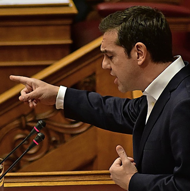 Der griechische Ministerprsident Alexis Tsipras   | Foto: dpa