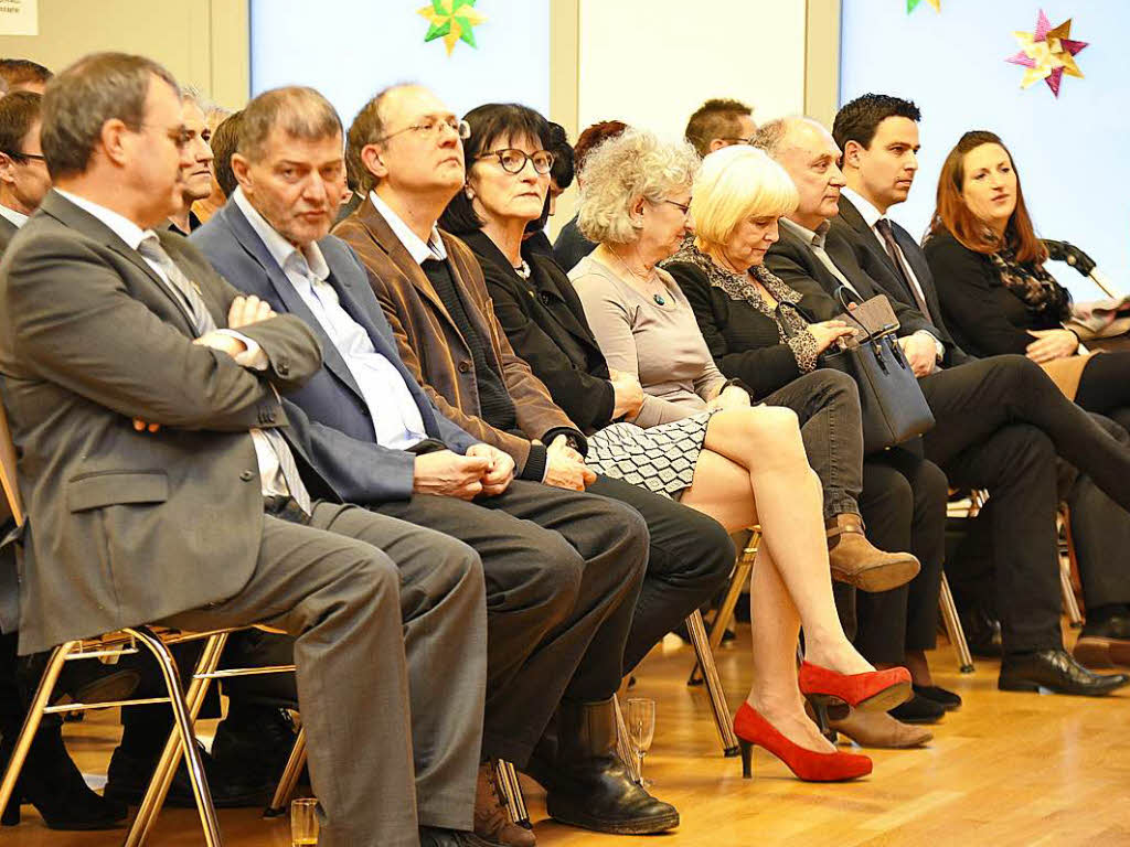 Im Rahmen des Neujahrsempfangs der Gemeinde Hartheim am Rhein wurde der neue Brgermeister Stefan Ostermaier in der bervollen Seltenbachhalle in Feldkirch offiziell ins Amt eingefhrt.