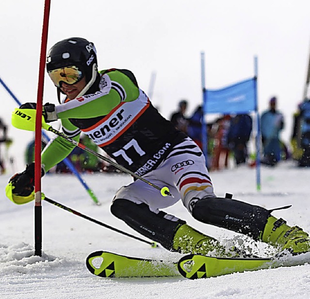 Wurde wie am Vortag auch im Slalom Zweiter: Jakob Baum   | Foto: Dieter Horning-Wiesler