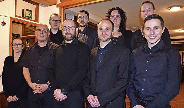 Der neugewhlte Vorstand der Stadtmusi... Yannik Ruth (von links nach rechts).   | Foto: Nikolaus Bayer