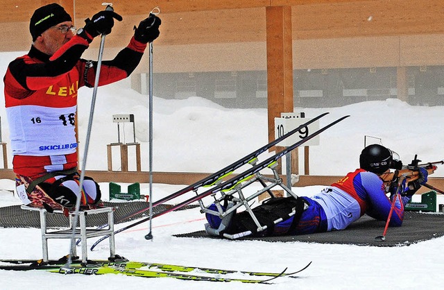 Mit ihren Leistungen beim Biathlon beg...-Skisportler schon 2014 am Notschrei.   | Foto: Archivfoto Lck