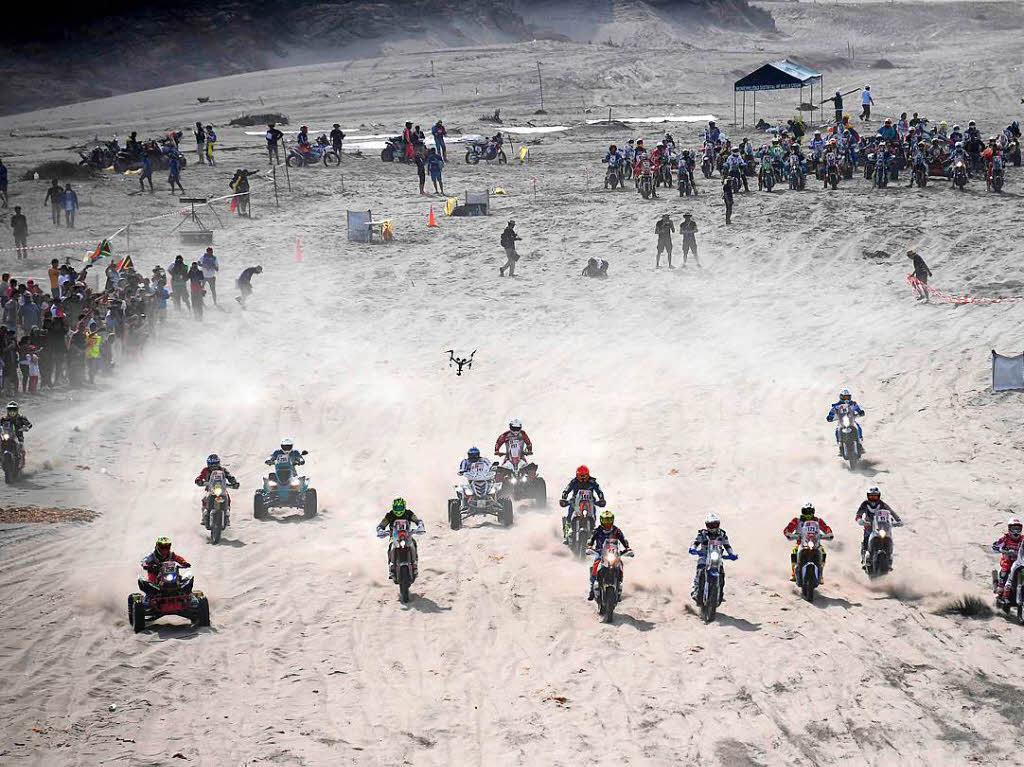 Motorradfahrer in Peru