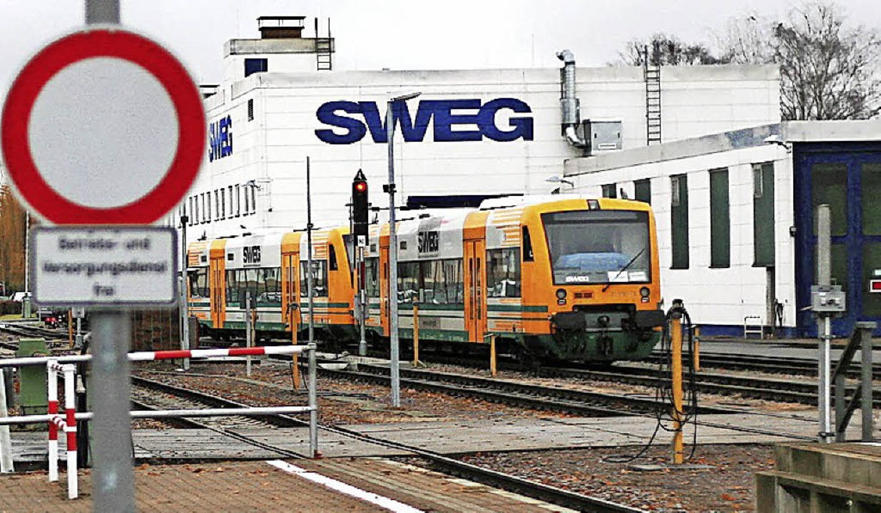 Fr die neuen Elektrotriebzge zu klei... Werkstatthallen am Bahnhof Endingen.   | Foto: Wendel
