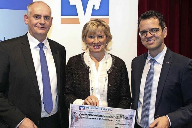 Spende der Volksbank Lahr