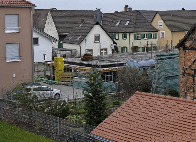 Blick auf die Baustelle in der Kirchstrae   | Foto: Privat