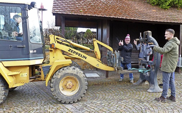 Das gusseiserne Grundgerst ist mehrere Zentner schwer.   | Foto: bzg