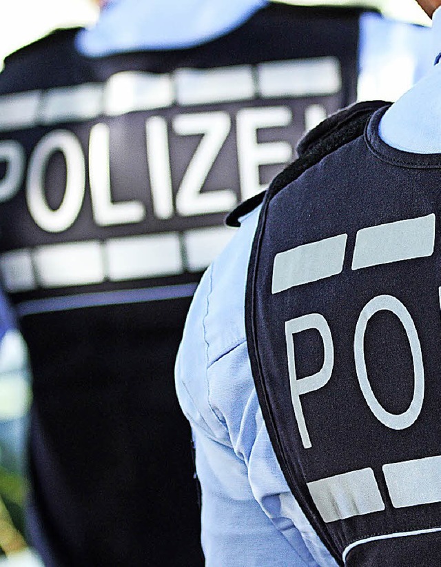 Polizei wirbt fr ihren Beruf &#8211; auch in Schopfheim.  | Foto: dpa (Stein)