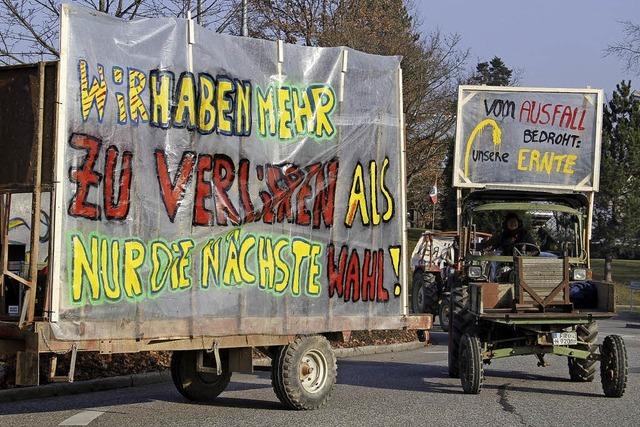 Protest wegen Klimapolitik