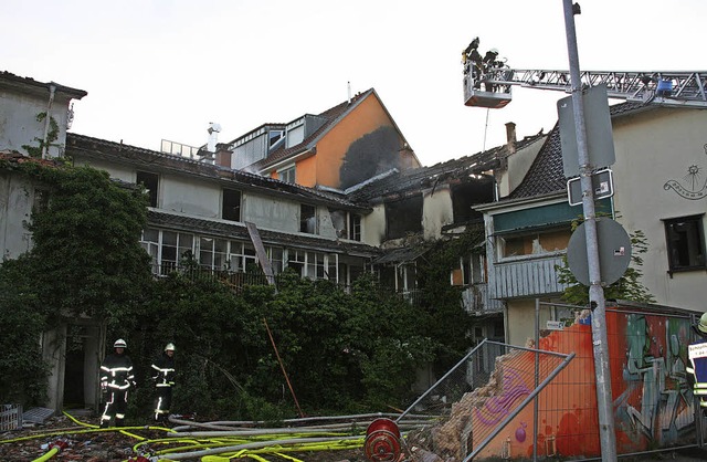 Der Brand im Juni vergangenen Jahres a...em Jugendschffengericht in Waldshut.   | Foto: Marlies Jung-Knoblich