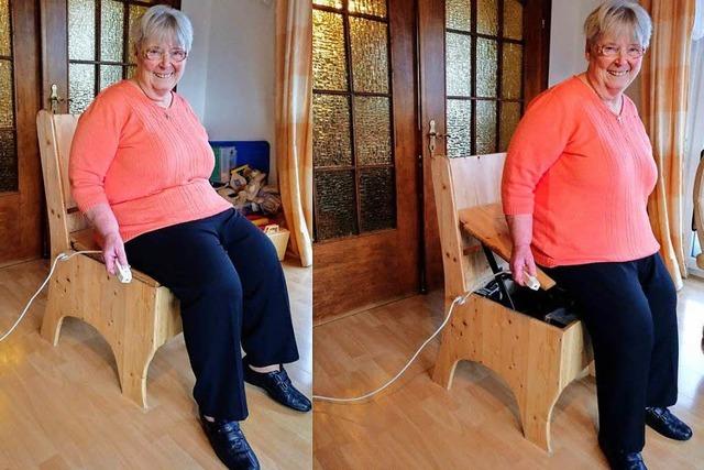 Schleudersitz in Zeitlupe hilft gehandicapten Menschen