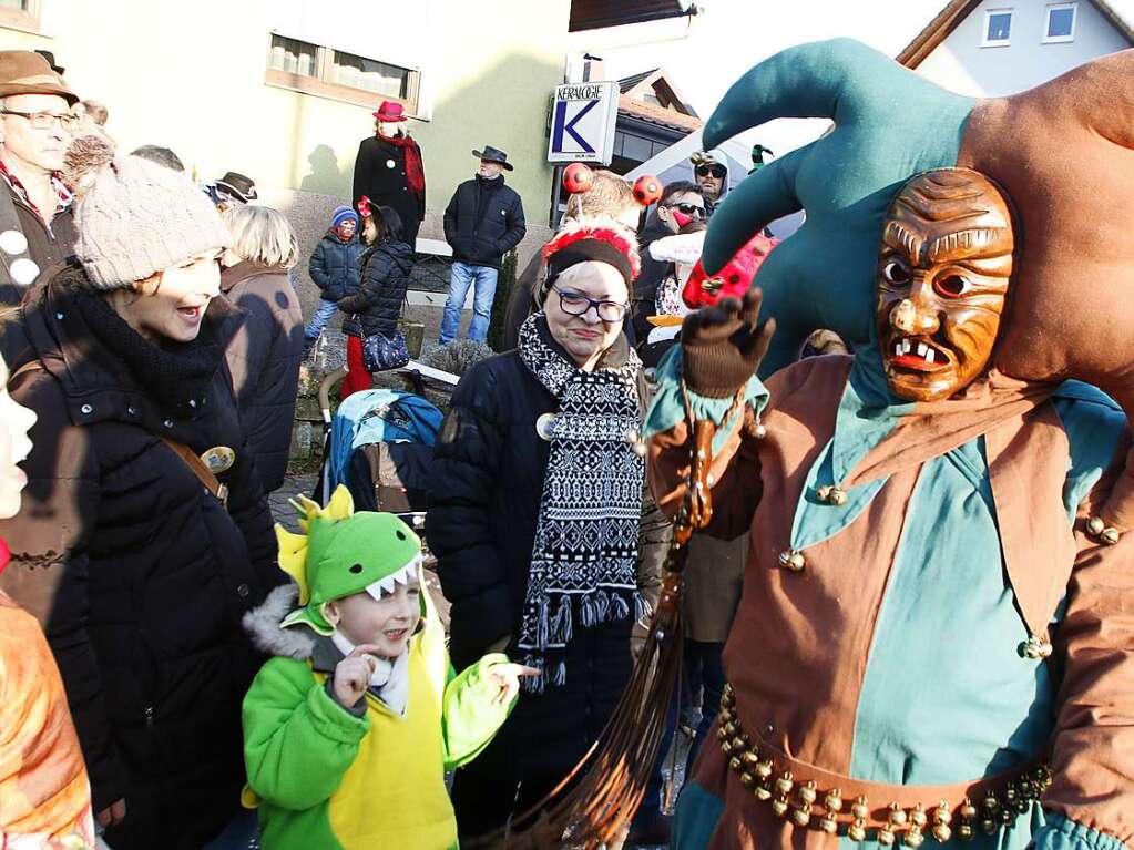 Nrrische Stimmung am Sonntag beim Umzug durch Reichenbach.