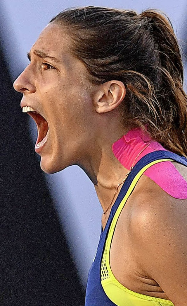 Energiegeladen: Andrea Petkovic in Melbourne  | Foto: afp