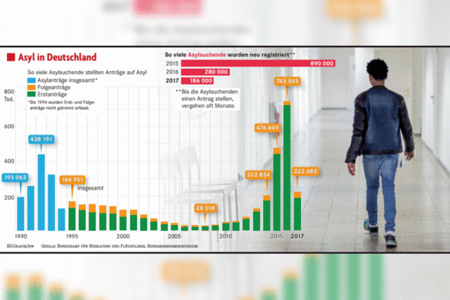2017 kamen weniger Flchtlinge