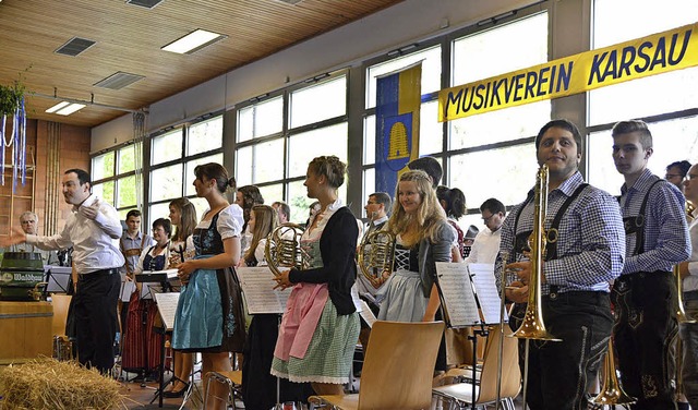 Zum ersten Mal veranstaltete der Musik...schoppenkonzert in der Sonnrainhalle.   | Foto: Horatio Gollin