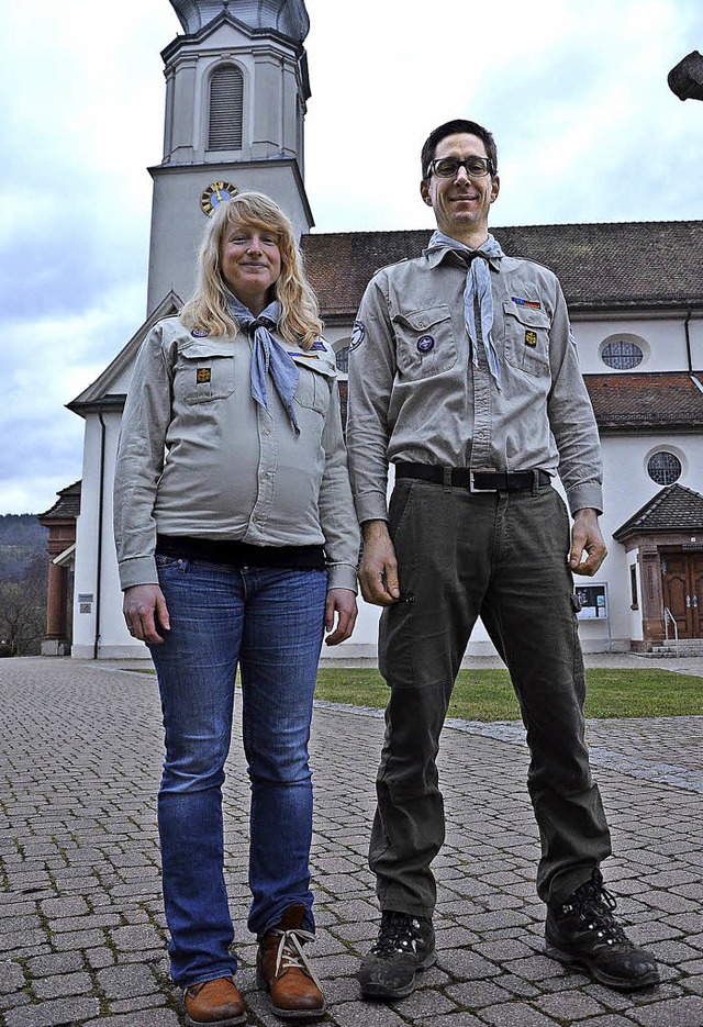 Saskia Siebold und Denis Schimak organ...tion auf dem Dinkelberg im September.   | Foto: Erika Bader