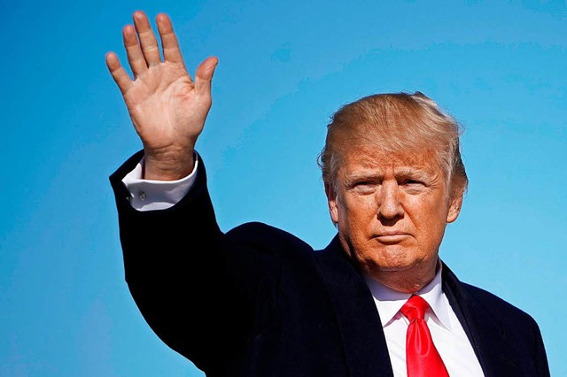 Ein Jahr lang ist Donald Trump nun Prsident der USA  | Foto: AFP